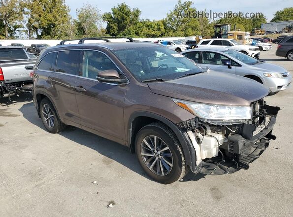 5TDJZRFH8JS898972 2018 TOYOTA HIGHLANDER Brown 