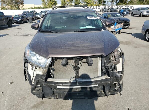 5TDJZRFH8JS898972 2018 TOYOTA HIGHLANDER Brown 