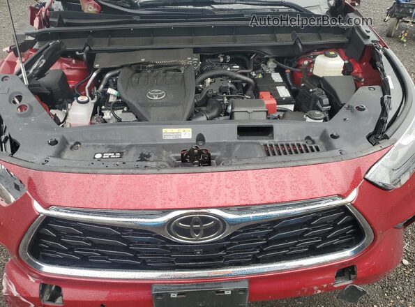 5TDKDRBH1RS566103 2024 TOYOTA LE Красный Вид подкапотного пространства