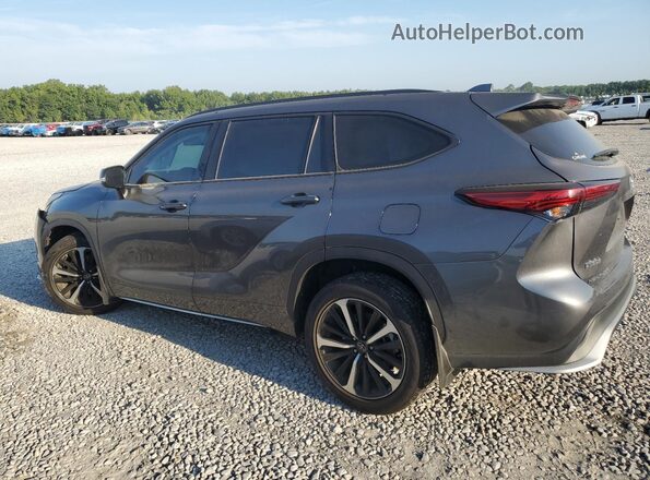 5TDLZRAH9MS086682 2021 TOYOTA HIGHLANDER Gray Rear left