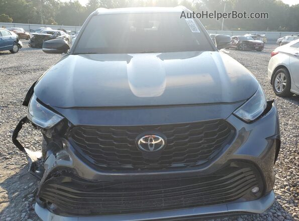 5TDLZRAH9MS086682 2021 TOYOTA HIGHLANDER Gray Front view