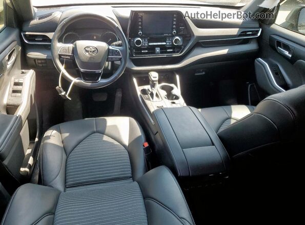 5TDLZRAHXMS069583 2021 TOYOTA HIGHLANDER Silver Вид панелі приладів