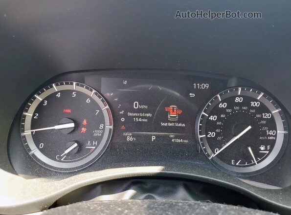 5TDLZRAHXMS069583 2021 TOYOTA HIGHLANDER Silver Вид щитка приладів