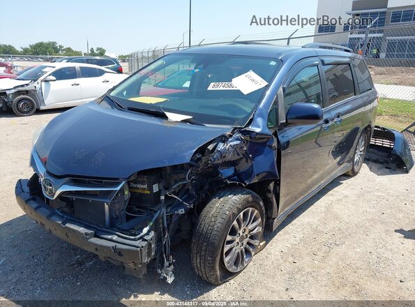 5TDYZ3DCXLS038464 2020 TOYOTA LE Blue Առջևի ձախ երեք քառորդ տեսարան