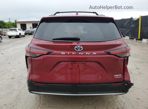 5TDZRKEC8MS045301 2021 TOYOTA LIMITED Maroon Հետևի տեսք
