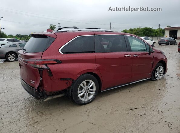 5TDZRKEC8MS045301 2021 TOYOTA LIMITED Maroon Հետևի աջ