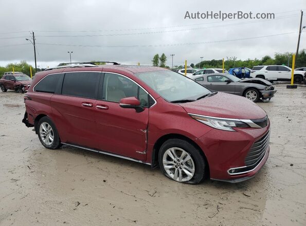 5TDZRKEC8MS045301 2021 TOYOTA LIMITED Maroon Առջևի աջ