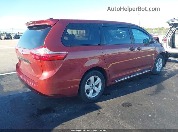 5TDZZ3DC4LS028260 2020 TOYOTA SIENNA Red Tył prawy
