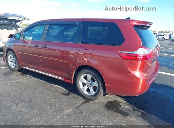 5TDZZ3DC4LS028260 2020 TOYOTA SIENNA Red Tył lewy