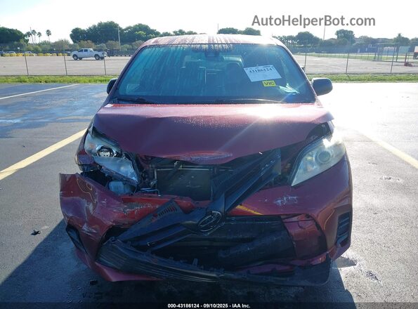 5TDZZ3DC4LS028260 2020 TOYOTA SIENNA Red Widok wnętrza z tyłu