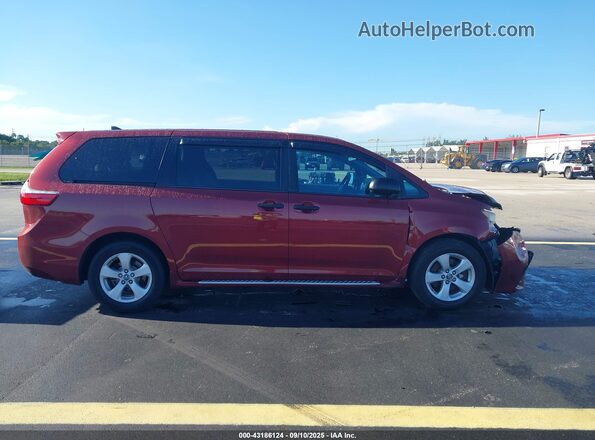 5TDZZ3DC4LS028260 2020 TOYOTA SIENNA Red Widok wnętrza 360 stopni
