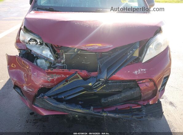 5TDZZ3DC4LS028260 2020 TOYOTA SIENNA Red Widok z przodu