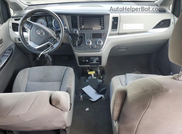 5TDZZ3DC4LS030686 2020 TOYOTA SIENNA Black Առջևի վահանակի տեսք