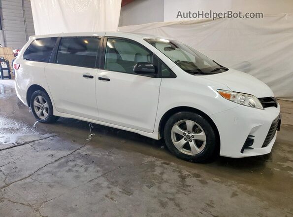5TDZZ3DC7LS073709 2020 TOYOTA SIENNA Белый Задняя левая четверть