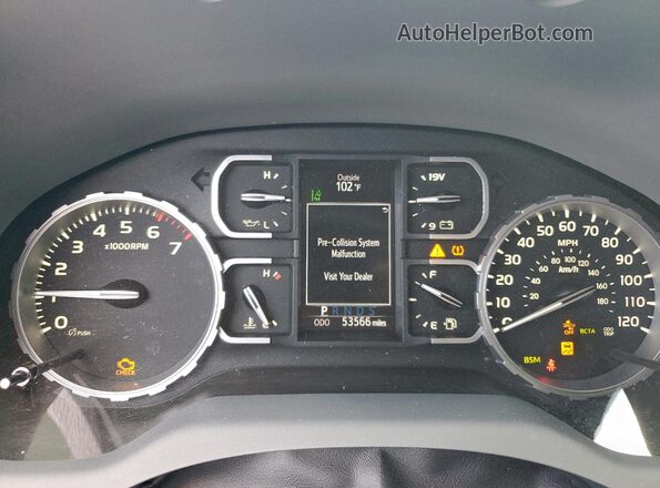 5TFAY5F11LX894399 2020 TOYOTA TUNDRA Серый Вид щитка приборов