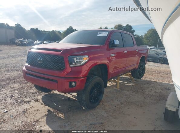 5TFAY5F18MX980102 2021 TOYOTA TUNDRA Красный Передняя левая четверть