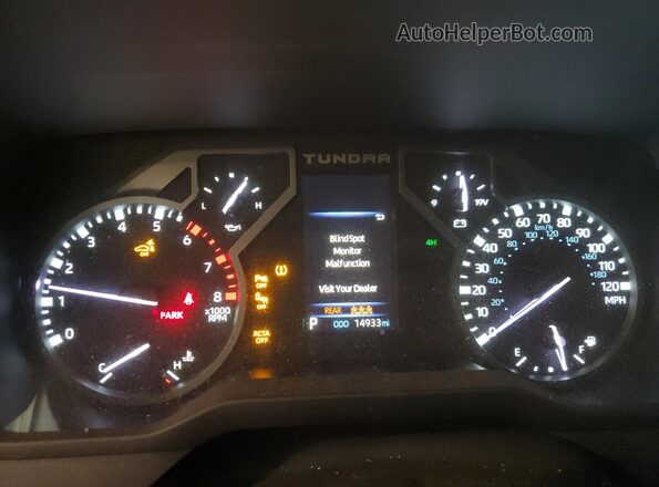 5TFLA5ECXPX016282 2023 TOYOTA TUNDRA Gray Вид щитка приладів