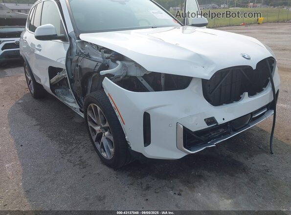 5UX23EU01R9U05895 2024 BMW X5 White Front view