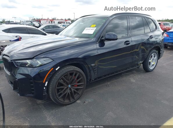 5UX23EU04R9V06803 2024 BMW X5 Dark Blue Front left