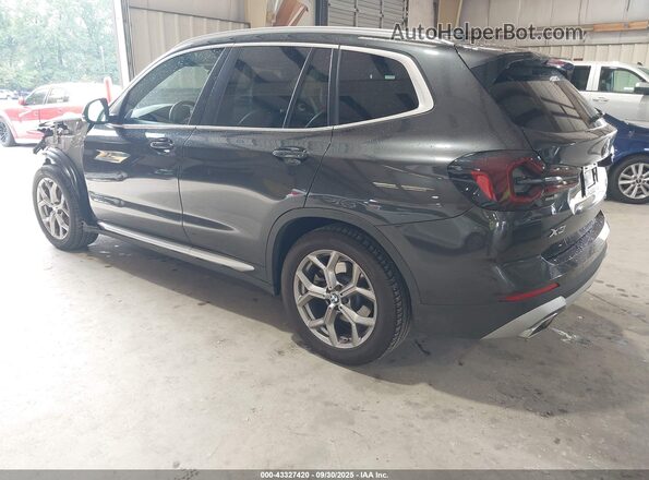5UX43DP01N9L40264 2022 BMW X3 Gray Rear left
