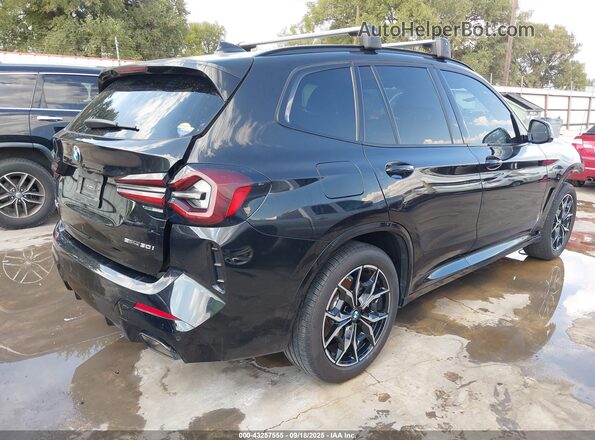 5UX43DP01R9U82989 2024 BMW X3 Black Rear right