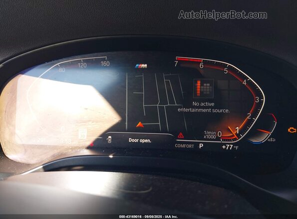 5UX43DP08P9P16445 2023 BMW X3 White Widok tylnych siedzeń