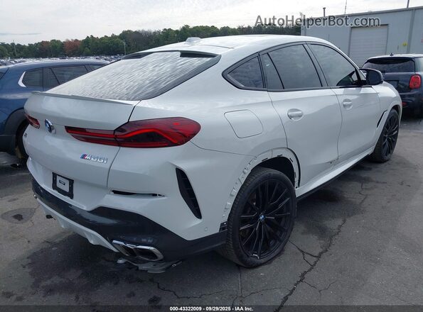 5UX43EX00R9T36315 2024 BMW X6 White Rear right