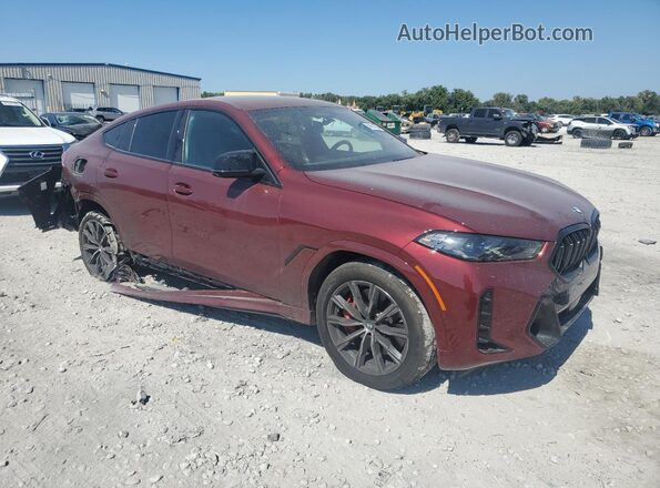 5UX43EX00S9Y28963 2025 BMW X6 Burgundy Delantero derecho