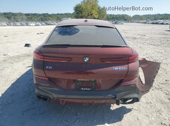 5UX43EX00S9Y28963 2025 BMW X6 Burgundy Vista trasera