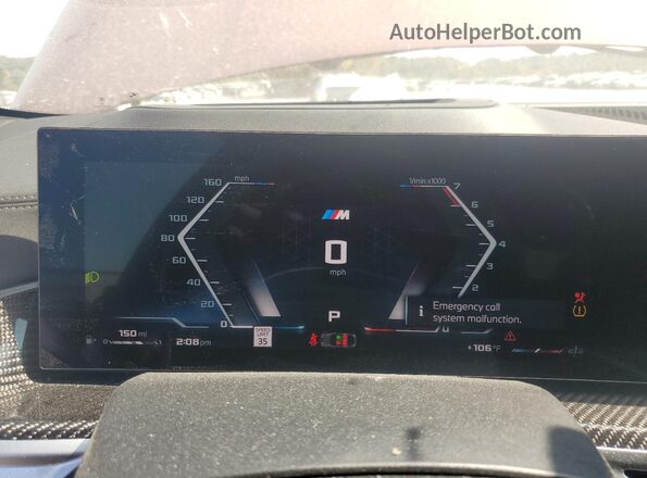 5UX43EX00S9Y28963 2025 BMW X6 Burgundy Vista del cuadro de instrumentos