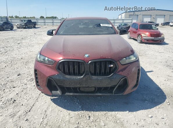 5UX43EX00S9Y28963 2025 BMW X6 Burgundy Vista frontal