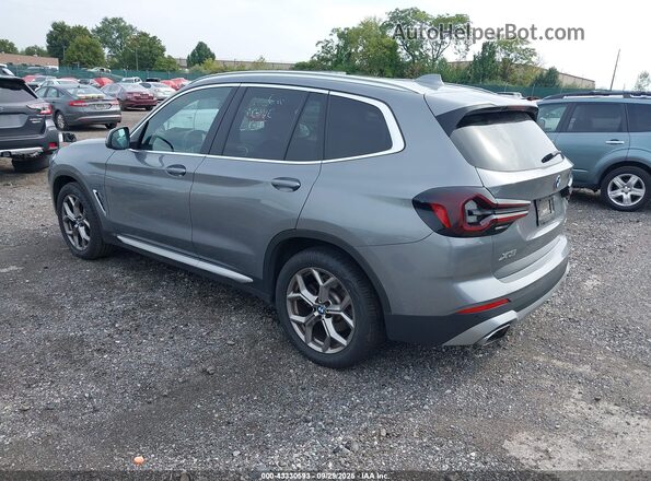 5UX53DP02R9U82987 2024 BMW X3 Серый Задняя левая четверть