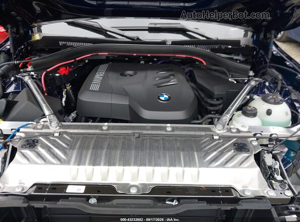 5UX53GP07S9127319 2025 BMW X3 Blue Rear view