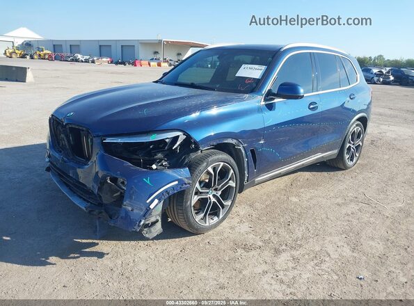 5UXCR4C00M9F95358 2021 BMW X5 Синий Передняя левая четверть