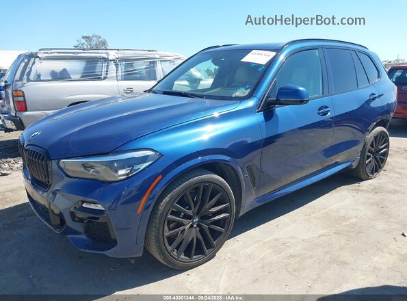 5UXCR4C03M9F44176 2021 BMW X5 Blue 