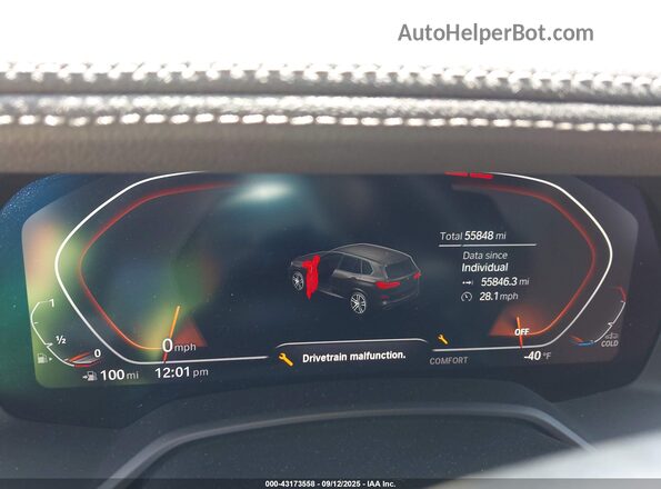 5UXCR4C07P9R91840 2023 BMW X5 White Հետևի նստատեղերի տեսք
