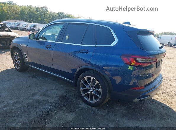 5UXCR6C07N9N32963 2022 BMW X5 Blue Rear left