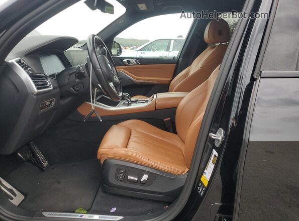 5UXCR6C0XM9E75644 2021 BMW X5 Black Front interior view