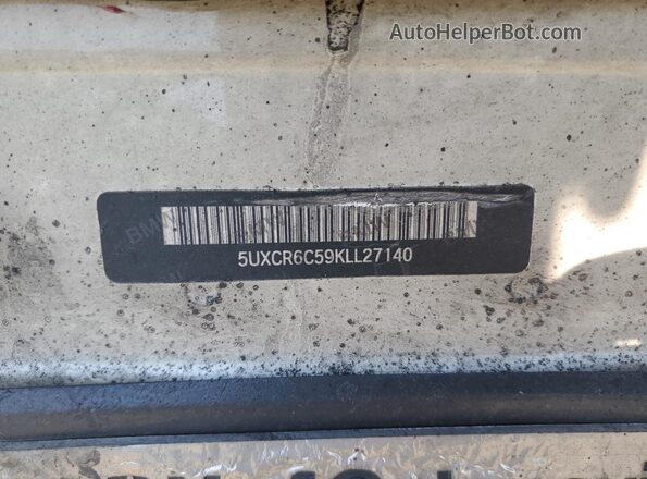 5UXCR6C59KLL27140 2019 BMW X5 Burn Շարժիչի բաժամունքի տեսք