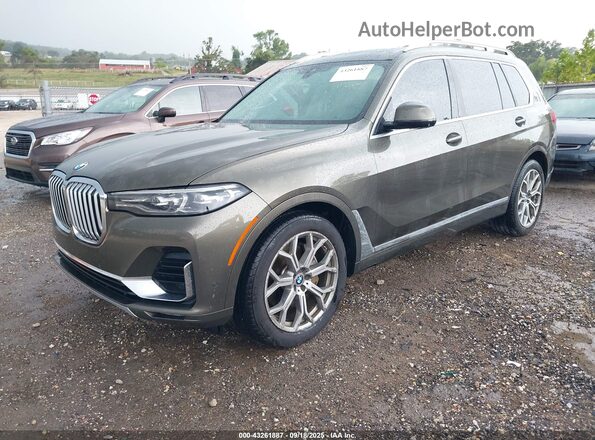 5UXCW2C01L9A03574 2020 BMW X7 Gray Передня ліва чверть