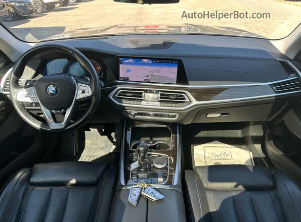 5UXCW2C01M9E35647 2021 BMW X7 Gray Вид щитка приладів