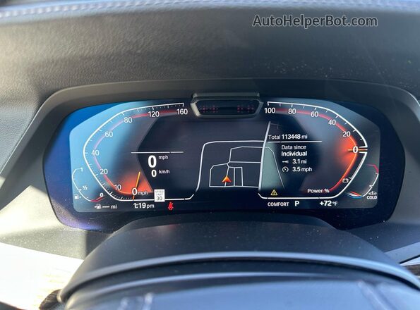 5UXCW2C01M9E35647 2021 BMW X7 Gray Вид панелі приладів