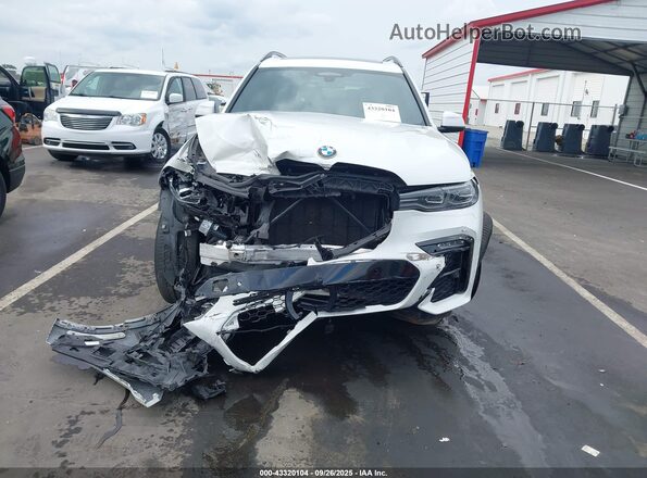 5UXCW2C03L9B48180 2020 BMW X7 White Vista interior trasera