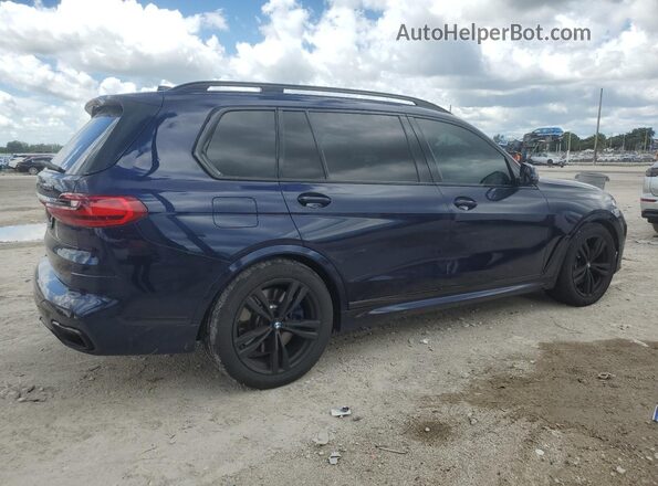 5UXCX6C03L9B51715 2020 BMW X7 Синий Передняя правая четверть