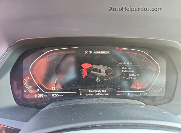 5UXCX6C09L9C42648 2020 BMW X7 Белый Вид щитка приборов