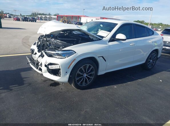 5UXCY4C00L9C89228 2020 BMW X6 White Передня ліва чверть