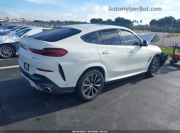 5UXCY4C00L9C89228 2020 BMW X6 White Задня права чверть