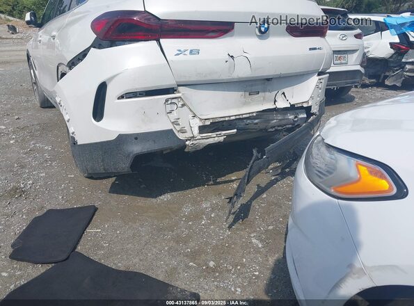 5UXCY4C04L9B62773 2020 BMW X6 White Widok z przodu