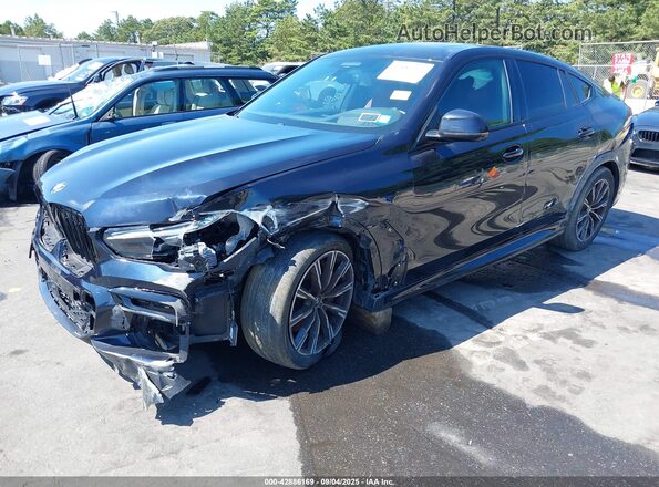5UXCY6C05N9N29823 2022 BMW X6 Dark Blue Vista tres cuartos delantera izquierda