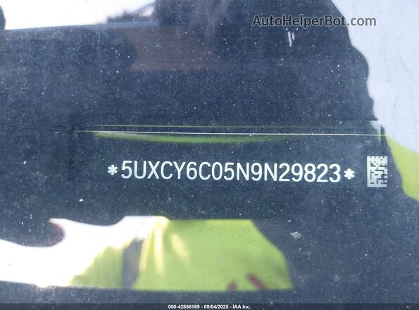 5UXCY6C05N9N29823 2022 BMW X6 Dark Blue 